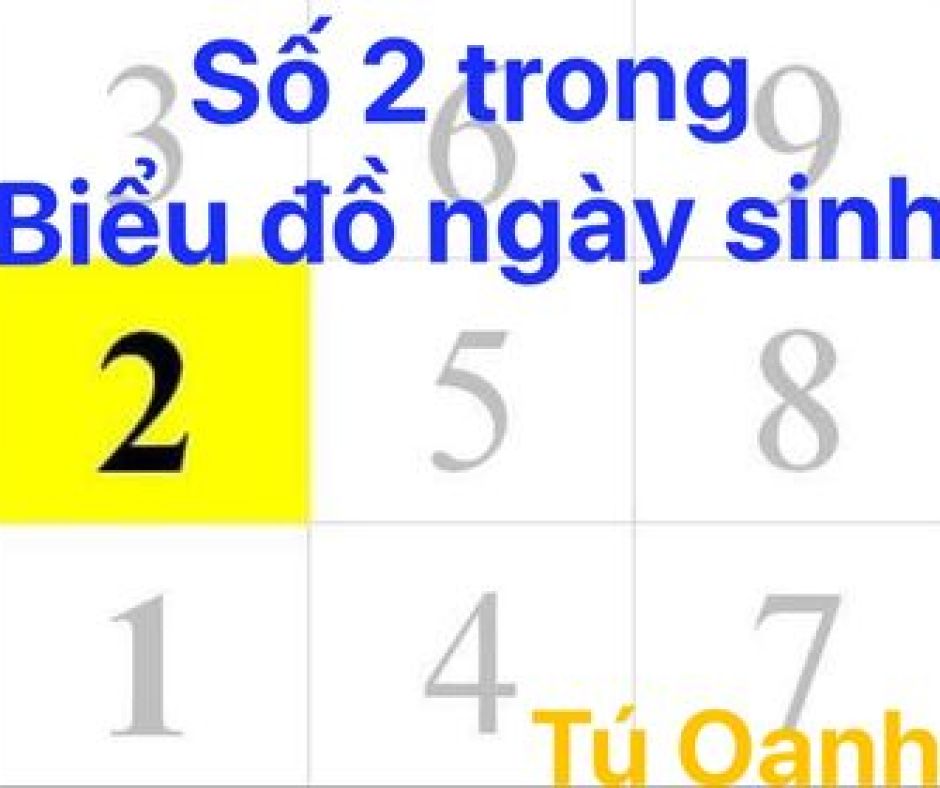 SỐ 2 TRONG BIỂU ĐỒ NGÀY SINH