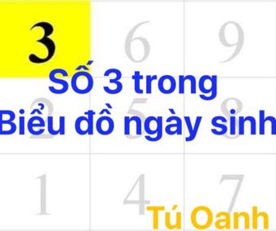 SỐ 3 TRONG BIỂU ĐỒ NGÀY SINH