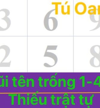 MŨI TÊN TRỐNG 1-4-7: THIẾU TRẬT TỰ